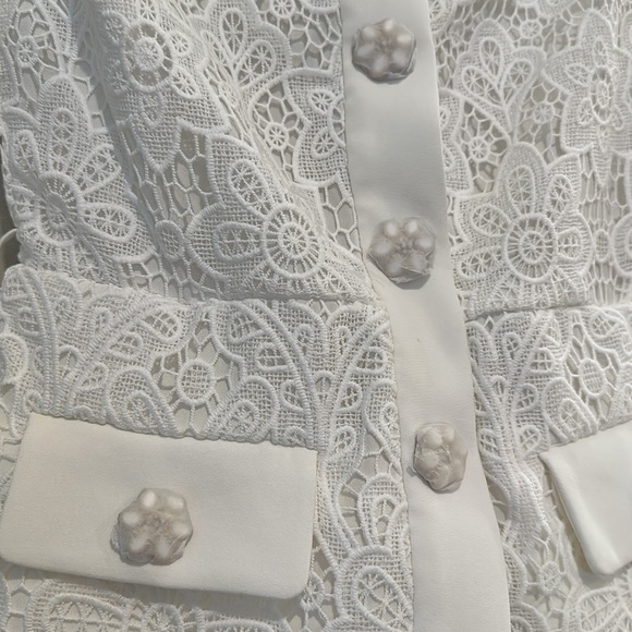 Self-Portrait White Lace Dress - Picture 5 of 6